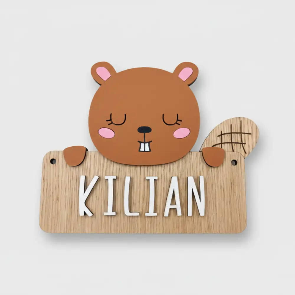 Carteles de Madera Animales del Bosque - El Toque Mágico para su Habitación - Imagen 6