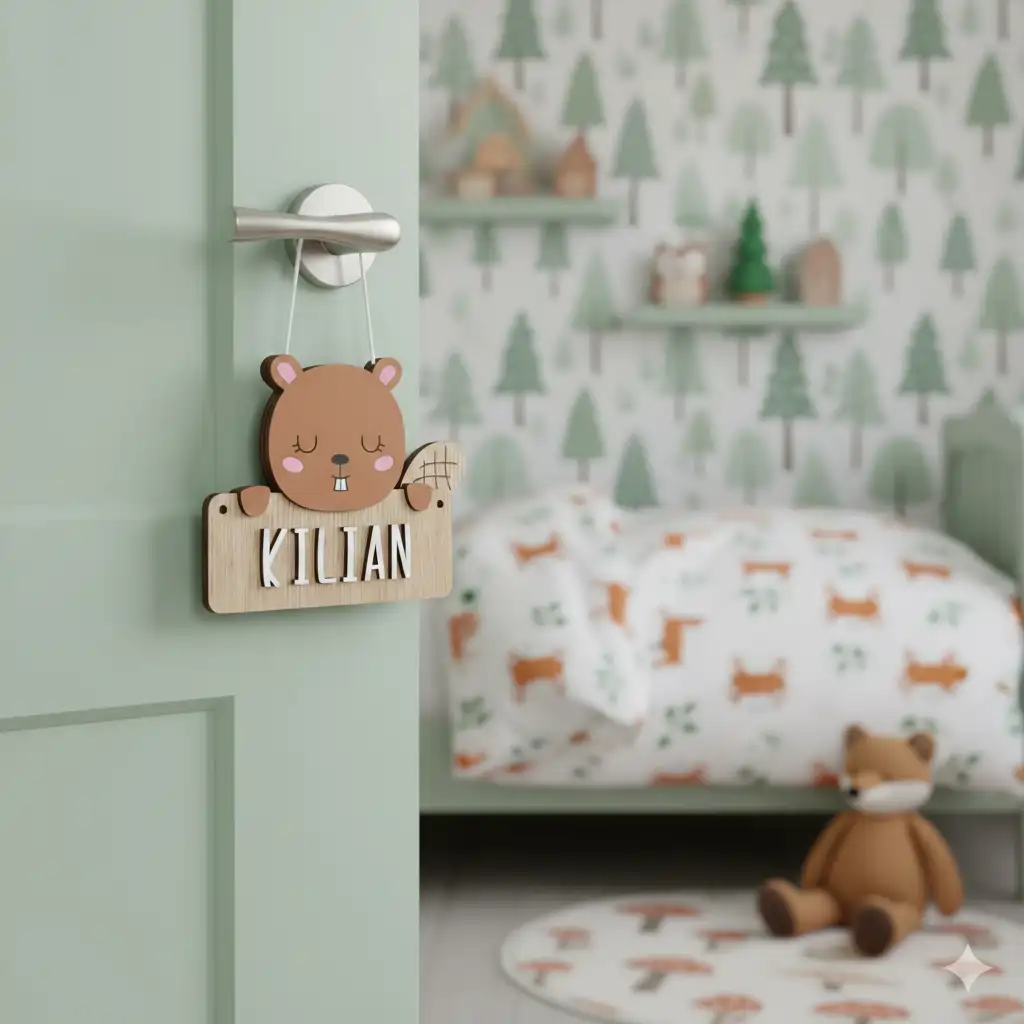 Carteles de Madera Animales del Bosque - El Toque Mágico para su Habitación - Imagen 7