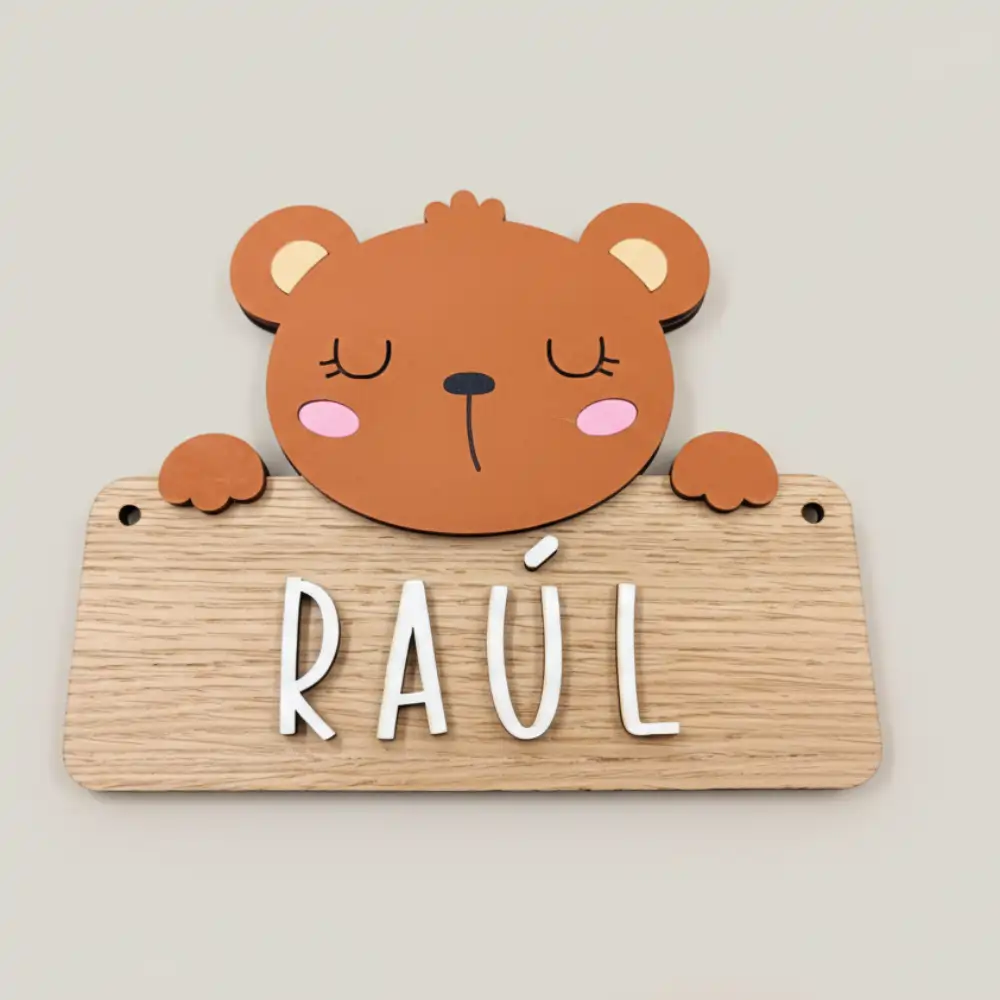 Carteles de Madera Animales del Bosque - El Toque Mágico para su Habitación - Imagen 12