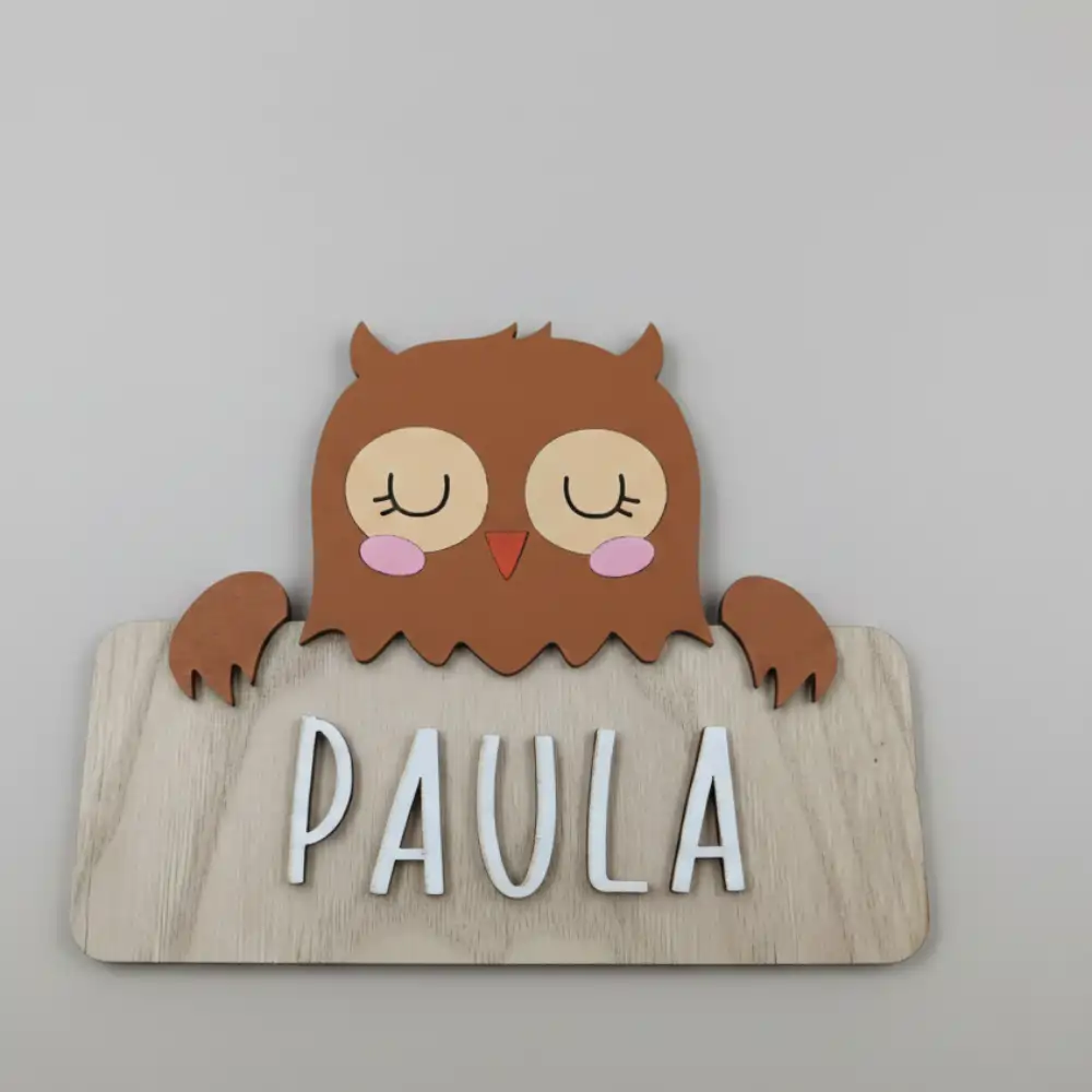 Carteles de Madera Animales del Bosque - El Toque Mágico para su Habitación - Imagen 10