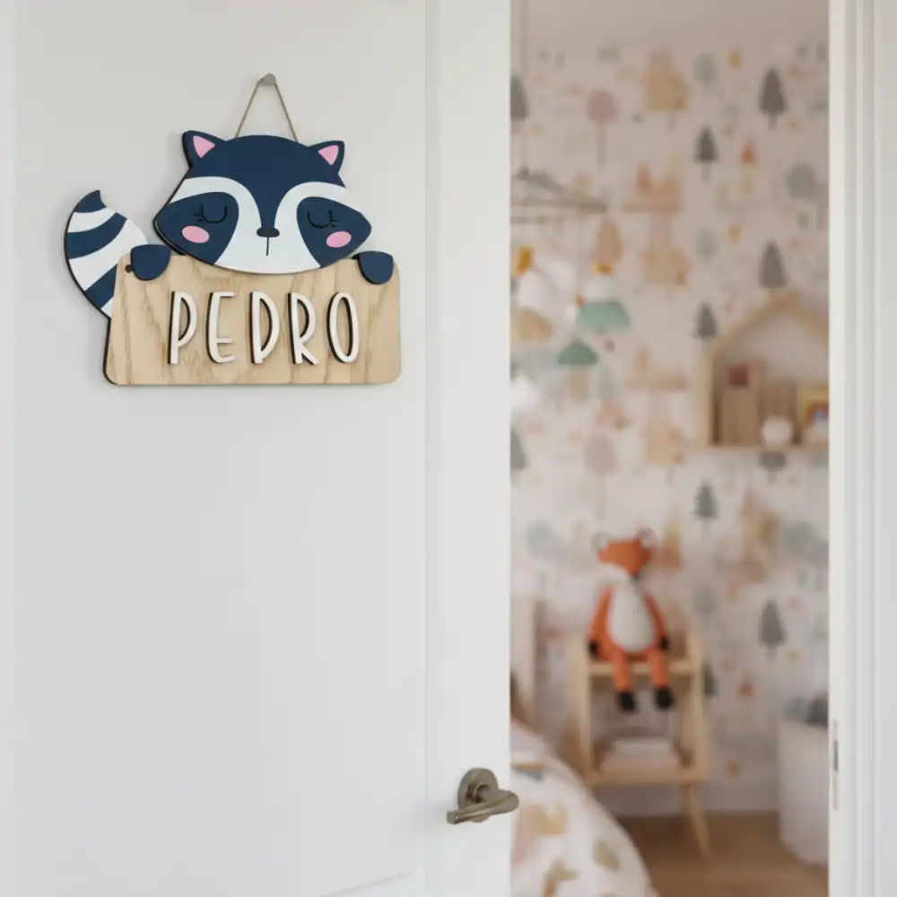 Carteles de Madera Animales del Bosque - El Toque Mágico para su Habitación - Imagen 5