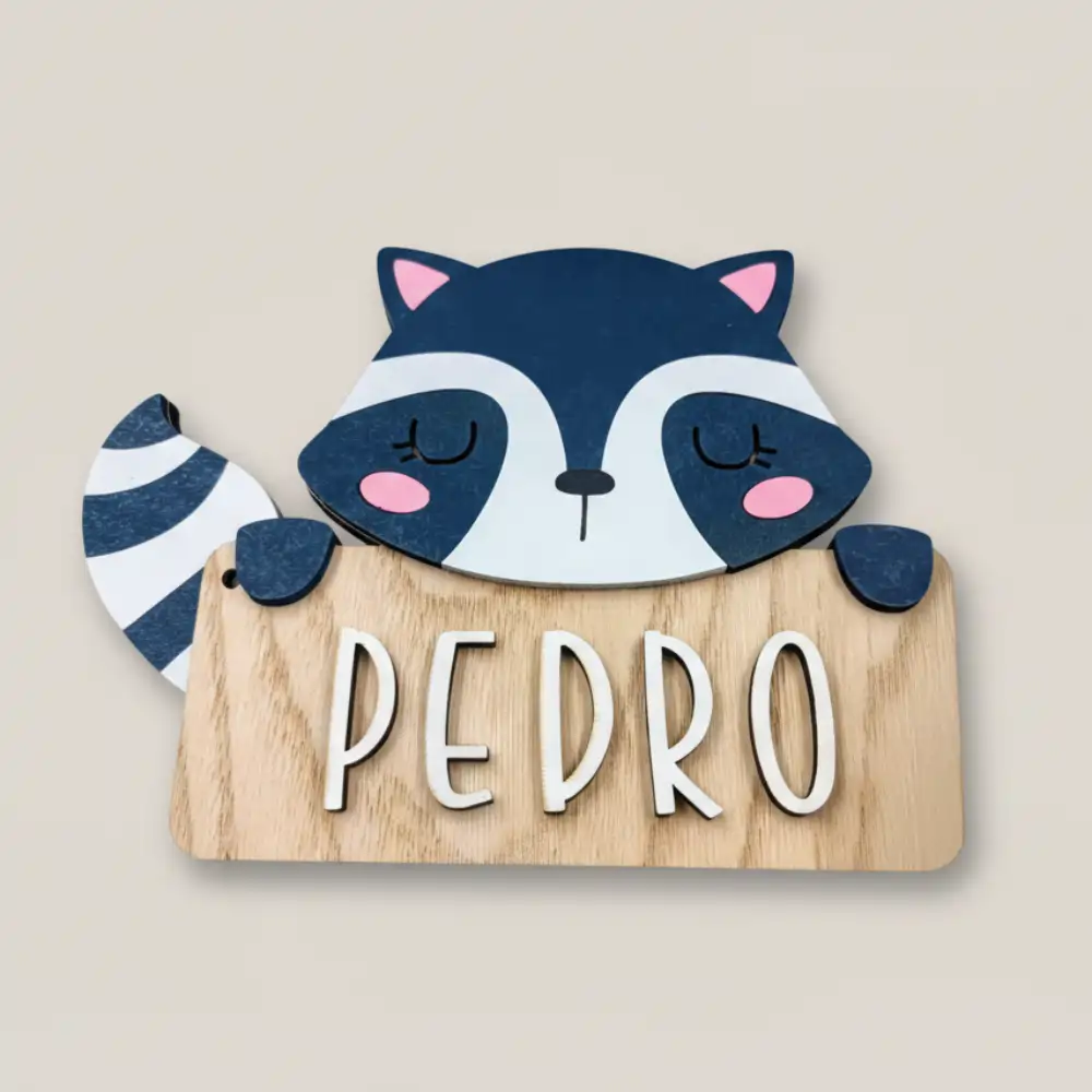 Carteles de Madera Animales del Bosque - El Toque Mágico para su Habitación - Imagen 4