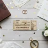 Invitación de Boda Tarjeta de Embarque - El Inicio de Vuestra Gran Aventura