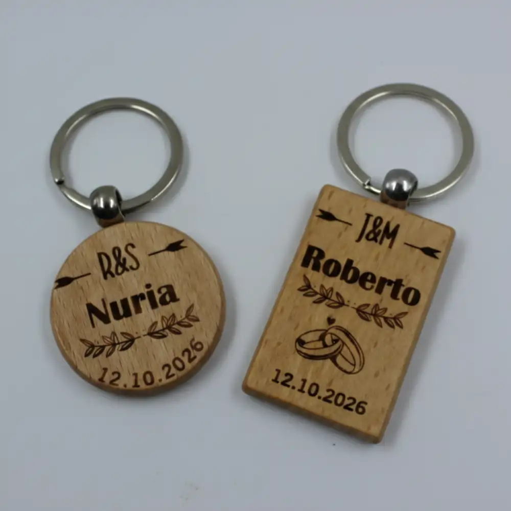 Llaveros de Madera Personalizados - Marcasitios y Regalo 3 en 1 - Imagen 2