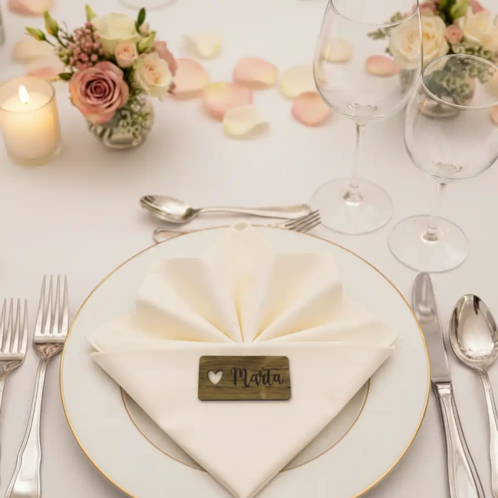 Marcasitios Personalizado de Madera - El Detalle 2 en 1 que Enamorará a tus Invitados - Imagen 5